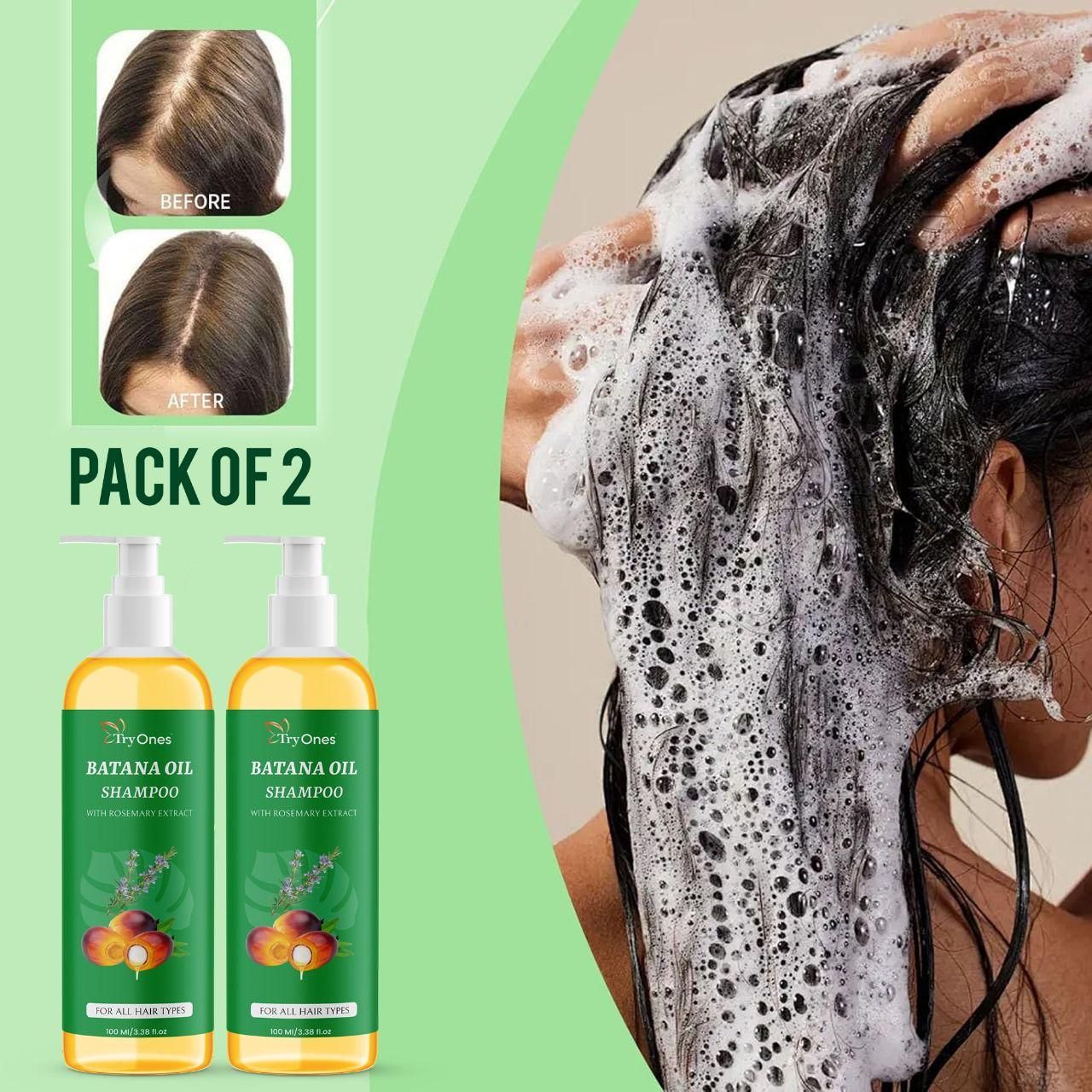 Rosemary & Batana Oil Shampoo – Hair Growth & Anti Hair Fall